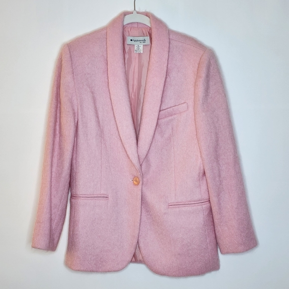 Appleseed's Jackets & Coats Vintage Pink Mohair Oversized Blazer